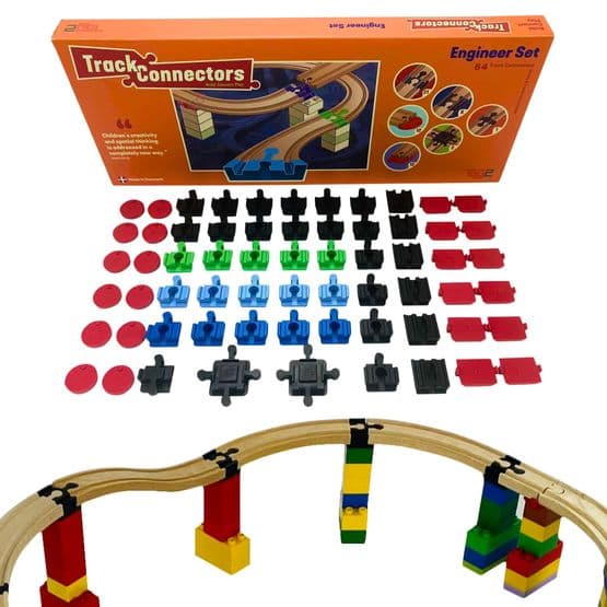 Toy2 - Track Connector - Tågebanedelar - Engineer Set - Medium