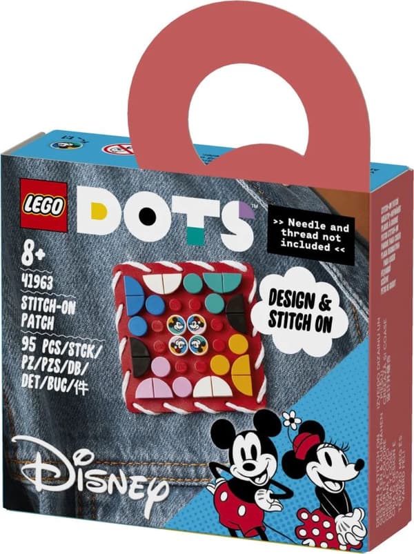 Lego Disney Dots: Mickey Mouse  Minnie Mouse Stitch-on Patch (41963)