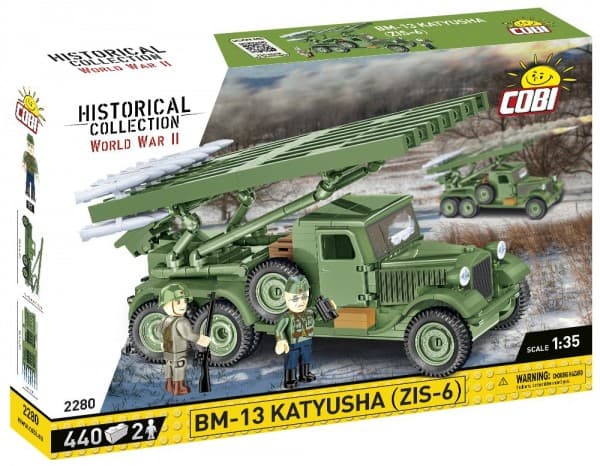 COBI-2280 BM-13 KATYUSHA (ZIS-6) -RAKENNUSMALLI