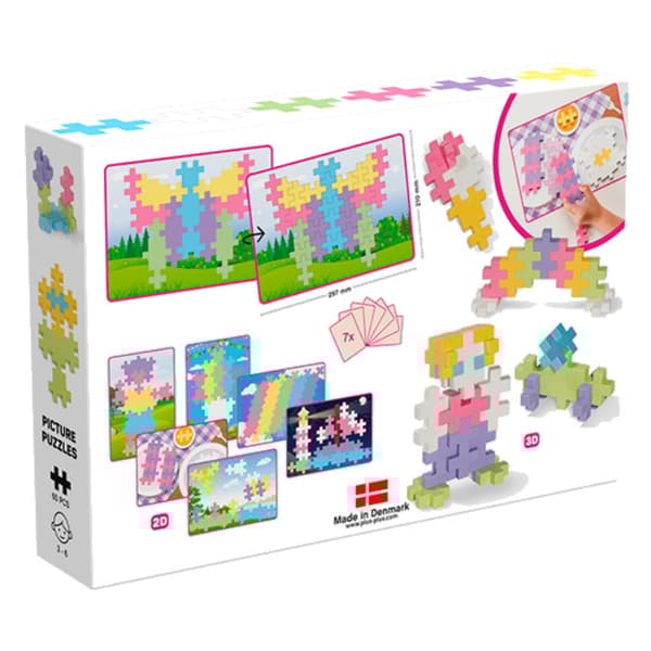 Plus-Plus - BIG Billedpuslespil Pastel 60 Stk