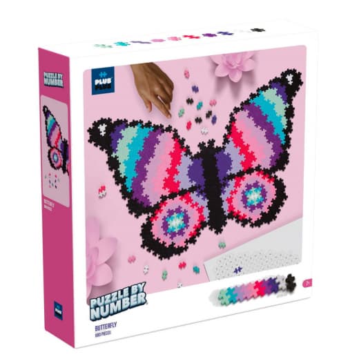 Plus-Plus - Puzzle By Number Sommerfugl