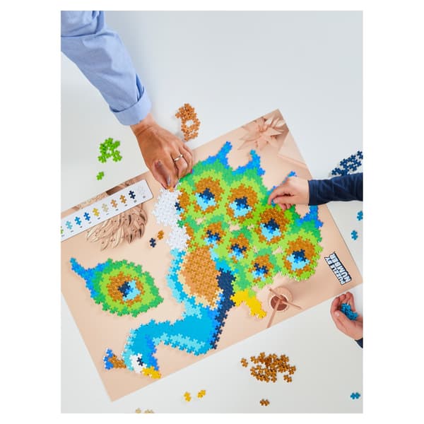 Plus-Plus - Puzzle By Number Påfugl