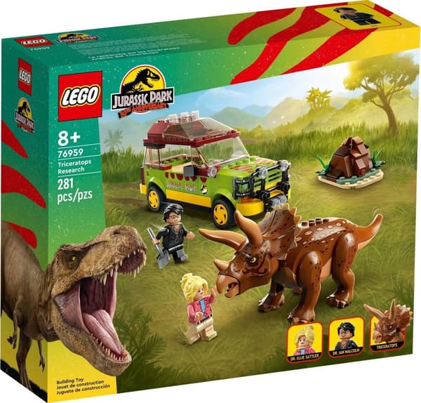 Lego Jurassic Park 30th Anniversary - Triceratops Research (76959)