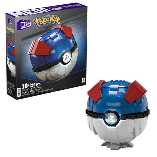 Mattel Mega Pokemon - Jumbo Great Ball With Light (hmw04)
