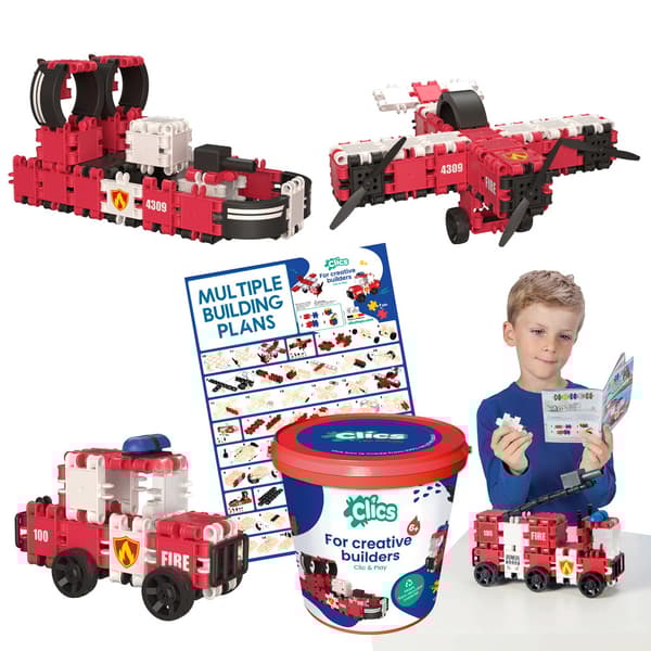 Clics Bucket 8 in 1 - Fire Brigade
