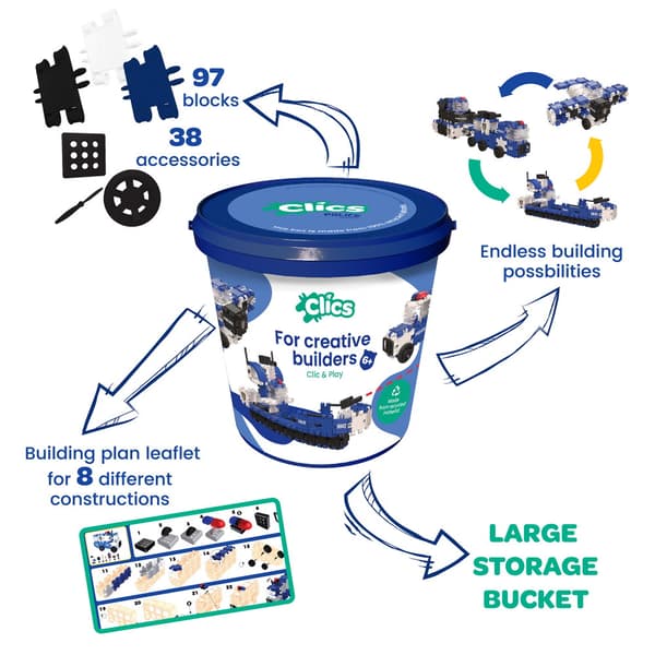 Clics Bucket 8 i 1 - Polis
