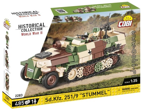 COBI-2283 Sd.Kfz.251/9 bæltekøretøj "STUMMEL" - Executive Edition - Byg model