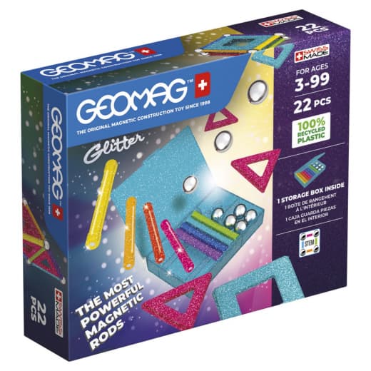 Geomag Glitter Panels Genbrug 22 Dele