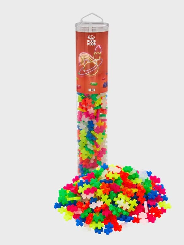 Plus Plus Neon Färgmix - 240 bitar