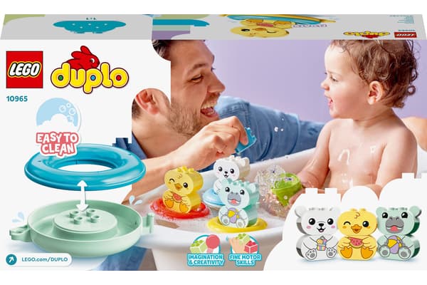 Klocki DUPLO 10965 Zabawa w kąpieli: pływający pociąg ze zwierzątkami
