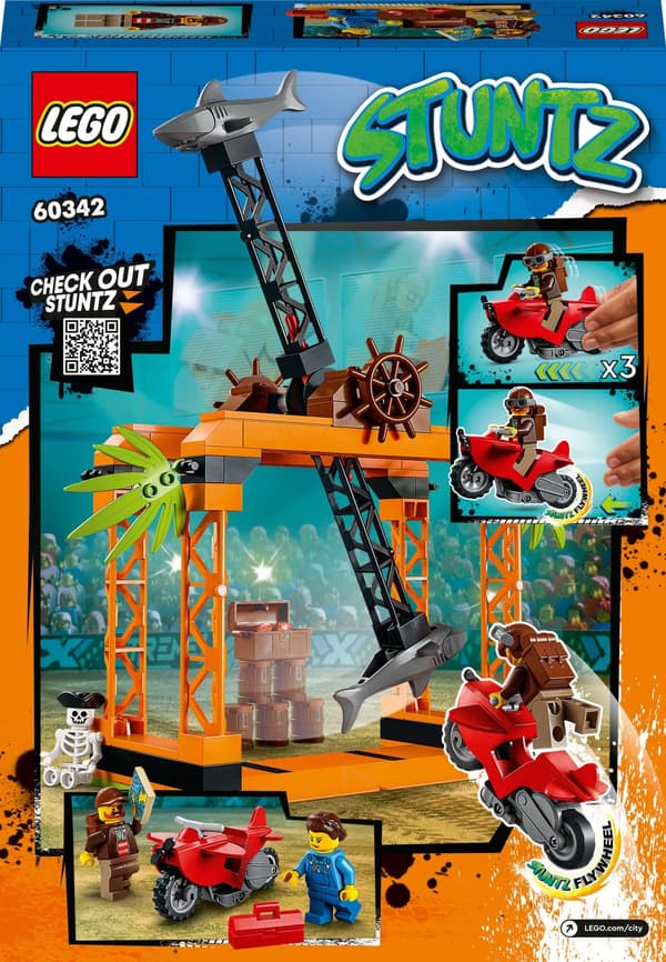 Klocki City 60342 Wyzwanie kaskaderskie: atak rekina