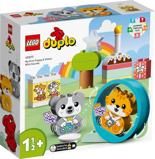 Klocki DUPLO 10977 Mój pierwszy szczeniak i kotek z odgłosami