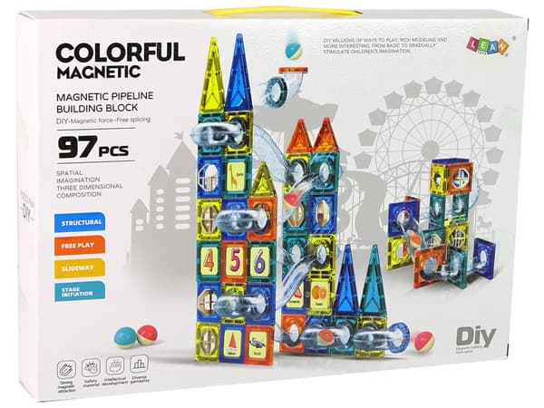 Magnetic Castle 97 el. Plastic