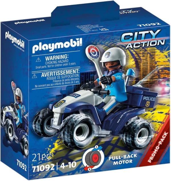 Zestaw z figurką City Action 71092 Policyjny Speed Quad