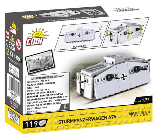 Cobi Sturmpanzerwagen A7V 1:72 3094
