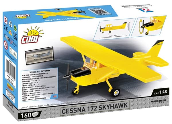 Cobi Cessna 172 Skyhawk Yellow 1:48 26621