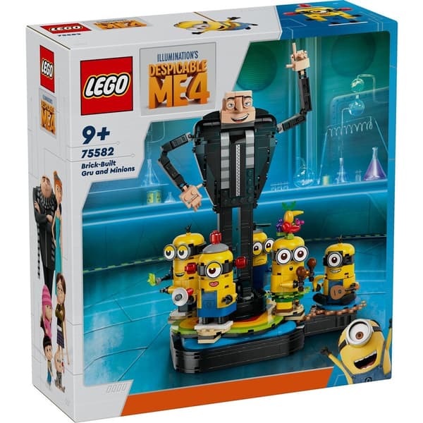 Lego Illuminatons: Despicable Me 4 - Brick-built Gru And Minions (75582)