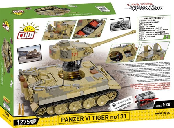 Cobi Panzer VI Tiger no131 1:28 2588