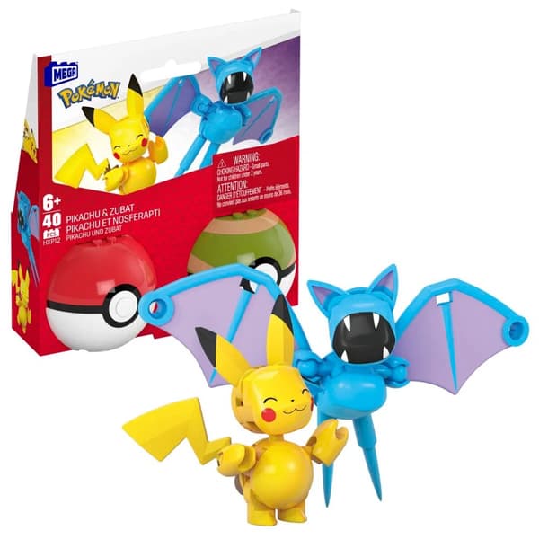 MEGA Pokémon Pokeball 2-Pack Pikachu & Zubat