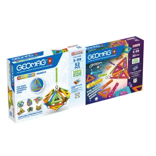 Geomag Supercolor 52+ Glitter 35 Bundle