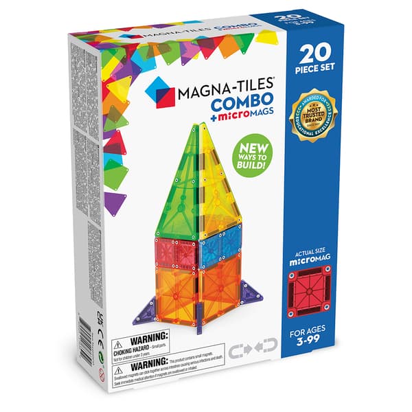 Magna-Tiles - Combo + MicroMags - 20 Delar