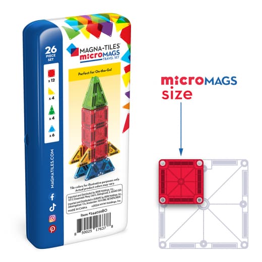 Magna-Tiles - MicroMags - 26 Delar