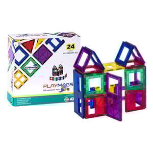 Magnetiske fliser 3D Playmags 162 - 24 stk sæt