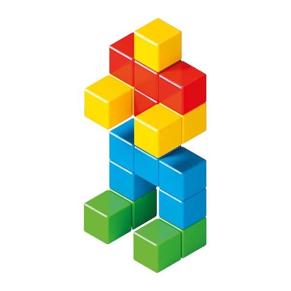 Magicube Color Genbrugte krystal magnetiske blokke 24 elementer GEOMAG GEO-056
