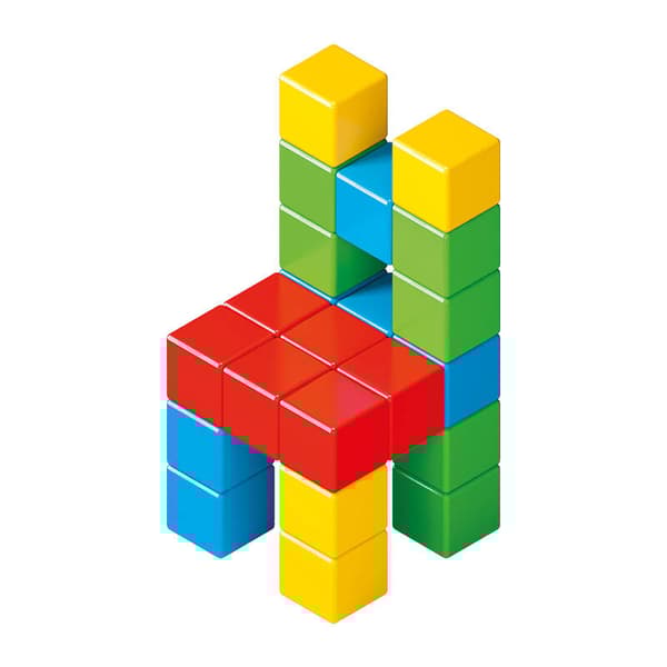 Magicube Color Genbrugte krystal magnetiske blokke 24 elementer GEOMAG GEO-056