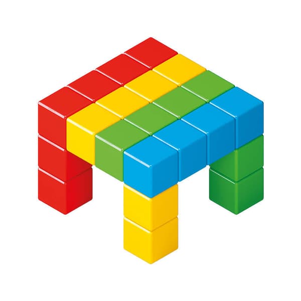 Magicube Color Genbrugte krystal magnetiske blokke 24 elementer GEOMAG GEO-056