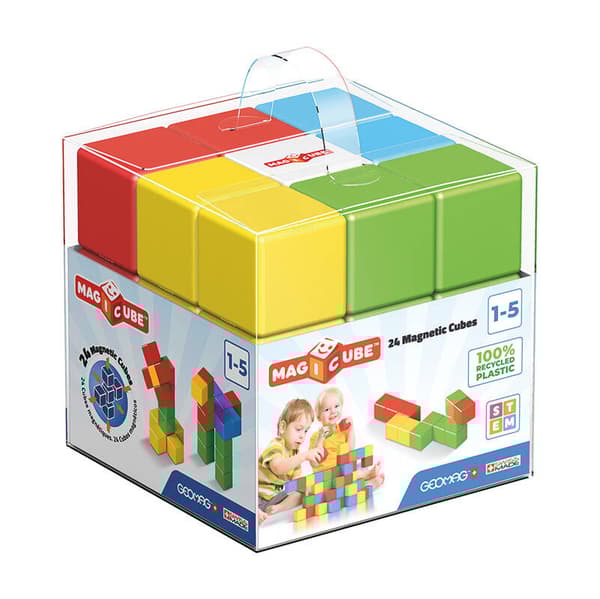Magicube Color Genbrugte krystal magnetiske blokke 24 elementer GEOMAG GEO-056