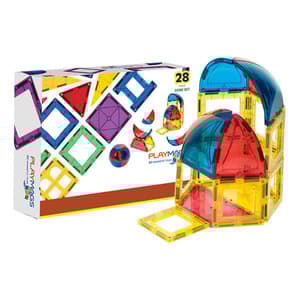 Magnetiske fliser 3D Dome Playmags 164 - 28 stk sæt
