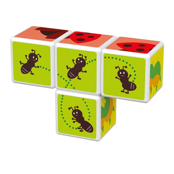 Magicube Printed Insects magnetiske blokke + kort 7 styk GEOMAG GEO-121