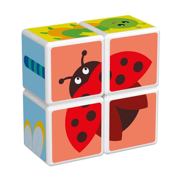 Magicube Printed Insects magnetiske blokke + kort 7 styk GEOMAG GEO-121