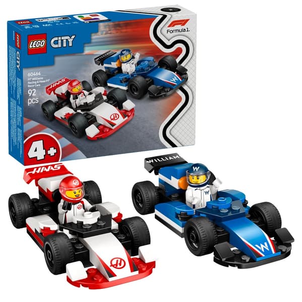 LEGO - LEGO City - F1 Williams Racing  Haas F1 Race Cars (60464)