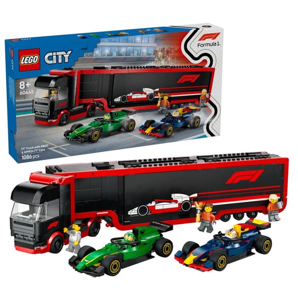 LEGO - LEGO City - F1 Truck with RB20  AMR24 F1 Cars (60445)