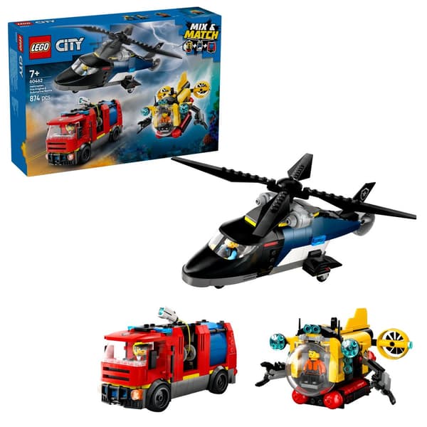 LEGO - LEGO City - Helicopter, Fire Engine  Submarine (60462)