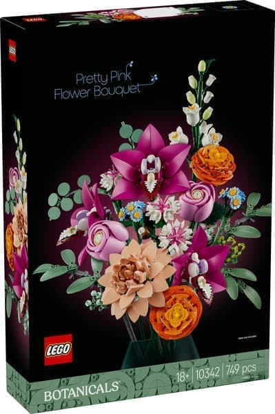 LEGO Botanicals 10342 Vacker rosa blombukett