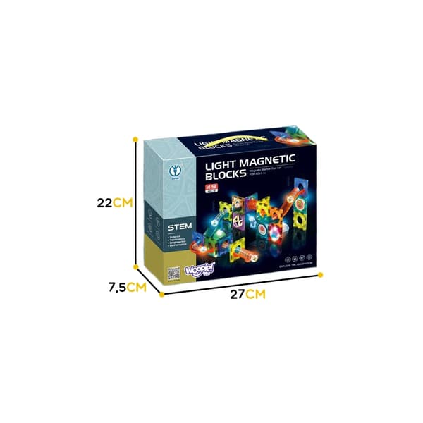 WOOPIE Magneettinen lohkopallonseurantavalo 49 kpl.