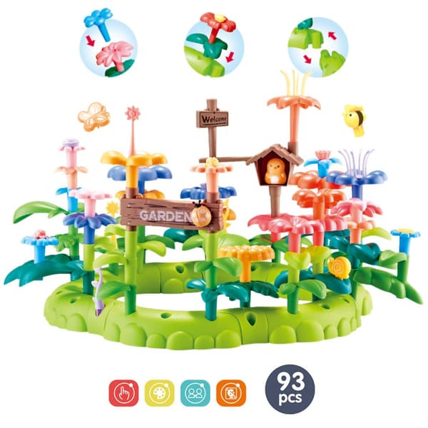 WOOPIE Magic Garden Montessori Byggeklodser XXL 93 stk.