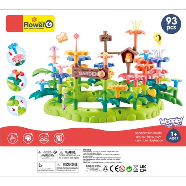 WOOPIE Magic Garden Montessori Byggeklodser XXL 93 stk.