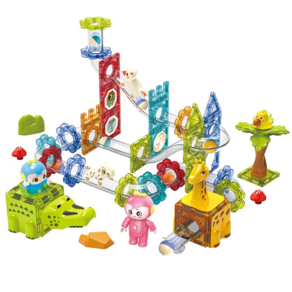 WOOPIE Magnetisk Blok Bold Tracking Animal Paradise 104 stk.