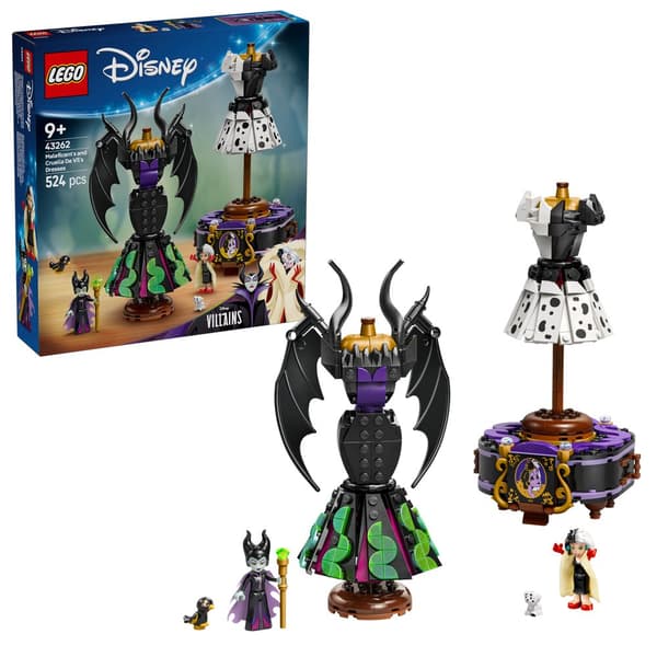 LEGO - Disney Classic - Maleficents and Cruella De Vils Dresses (43262)