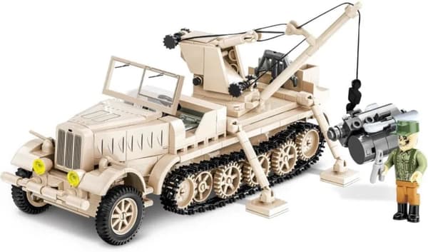 COBI-2281 Sd.KFZ.9/1 Famo - tyskt WW2 halvbandsfordon byggmodell