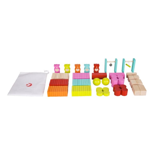 CLASSIC WORLD Puinen domino lapsille nallekarhut 105 kpl.