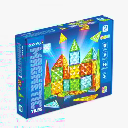 Geomag Magnetic Tiles Gems 32