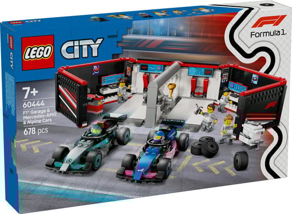 LEGO City 60444 - F1® garage & Mercedes-AMG & Alpine bilar