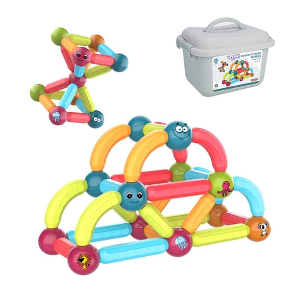 WOOPIE Magnetiska Byggklossar 52 st. - Pedagogiska