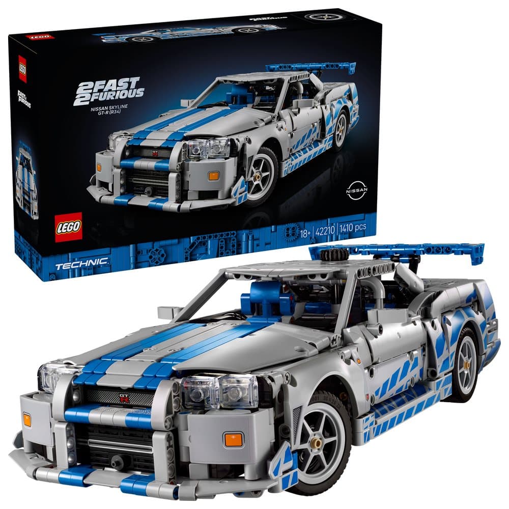 LEGO - Technic - 2 Fast 2 Furious Nissan Skyline GT-R (R34) Car (42210)
