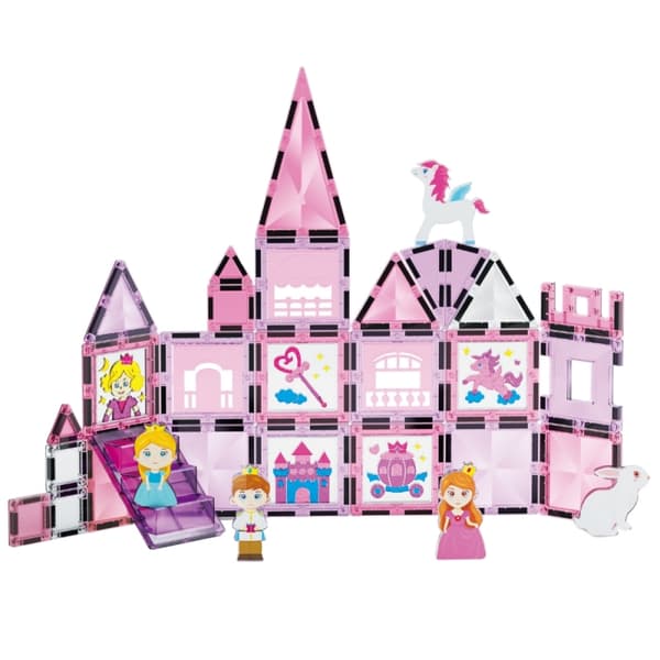 WOOPIE Magnetiska Byggklossar – Prinsesslott Set, 50 delar